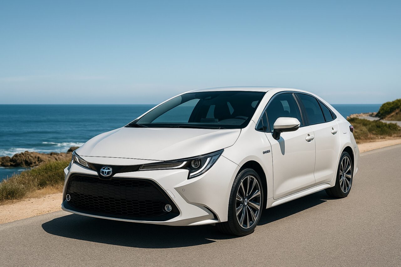 Carro fiável em renting em Portugal com vista para o oceano Atlântico