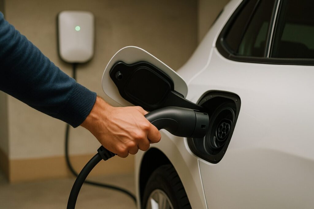 Instalação de carregador elétrico wallbox em lugar de estacionamento privativo em condomínio português