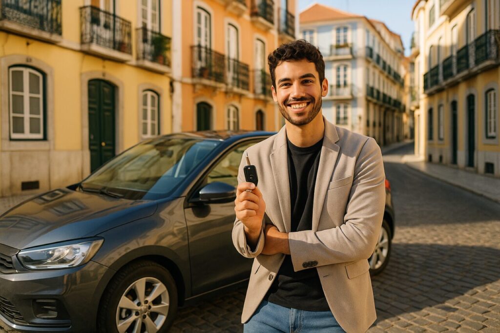 Particular satisfeito com renting de campanha de carro compacto em Lisboa