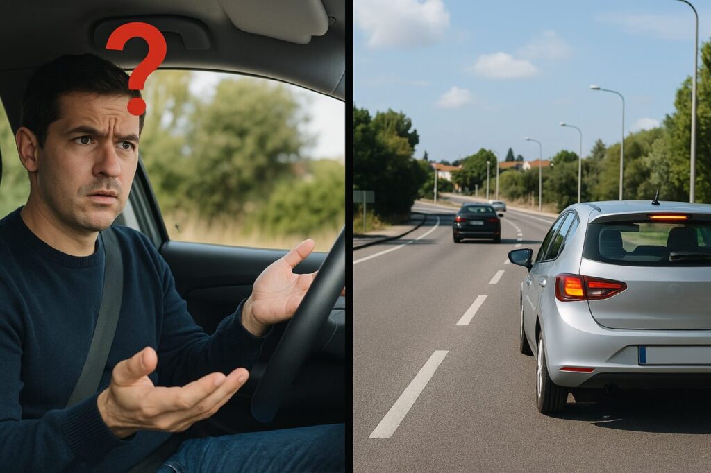 Segurança rodoviária - confusão causada pelo uso inadequado de intermitentes versus condução segura