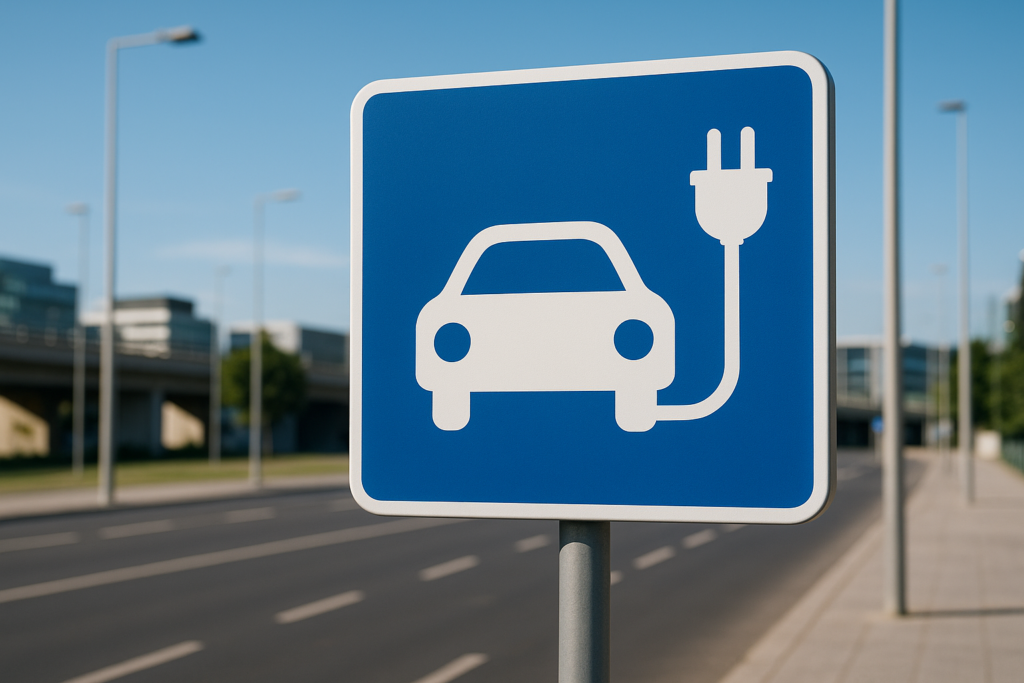 Novo sinal de carregamento para veículos elétricos em Portugal 2026